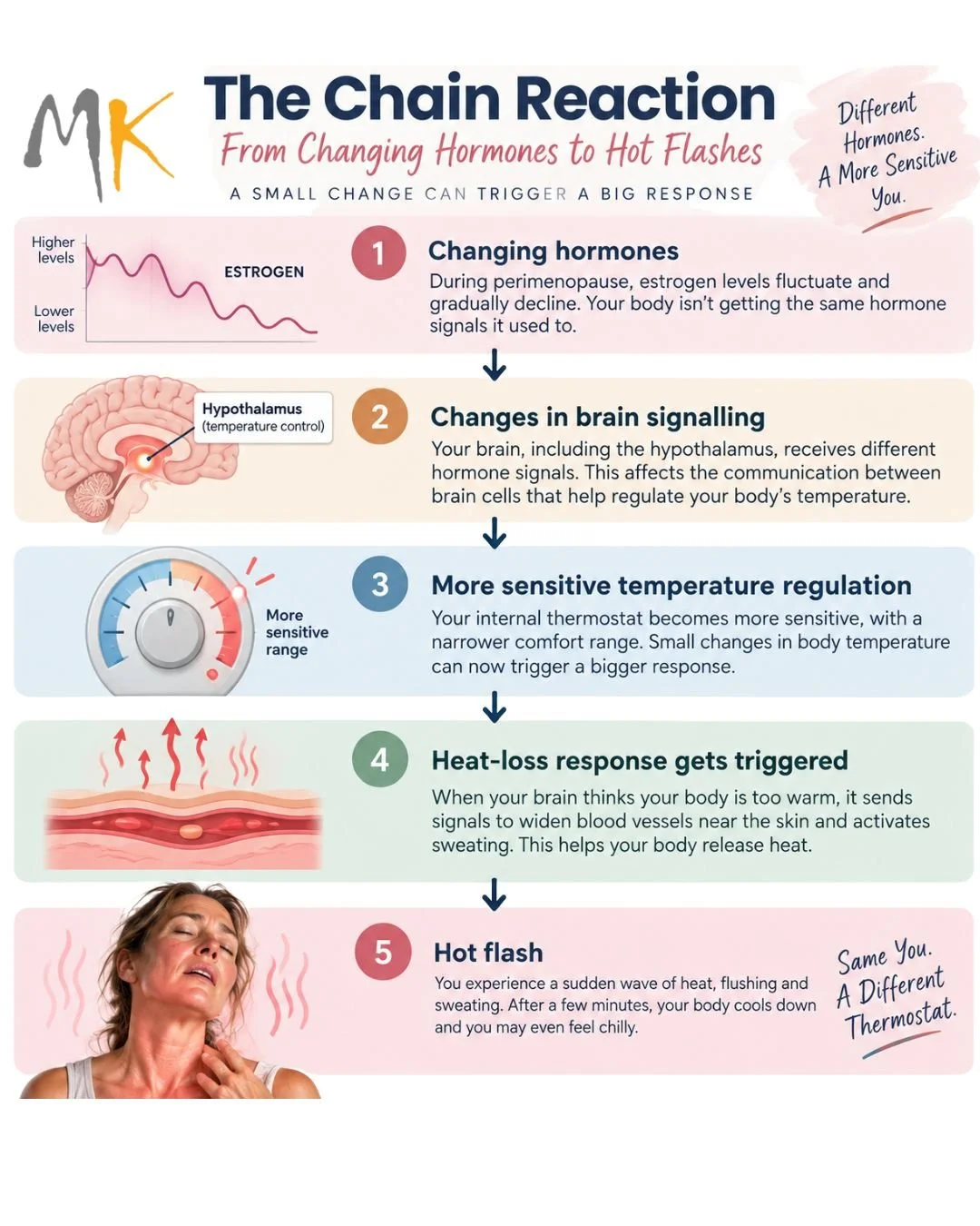 Hormone Fluctuations Leading to Hot Flashes