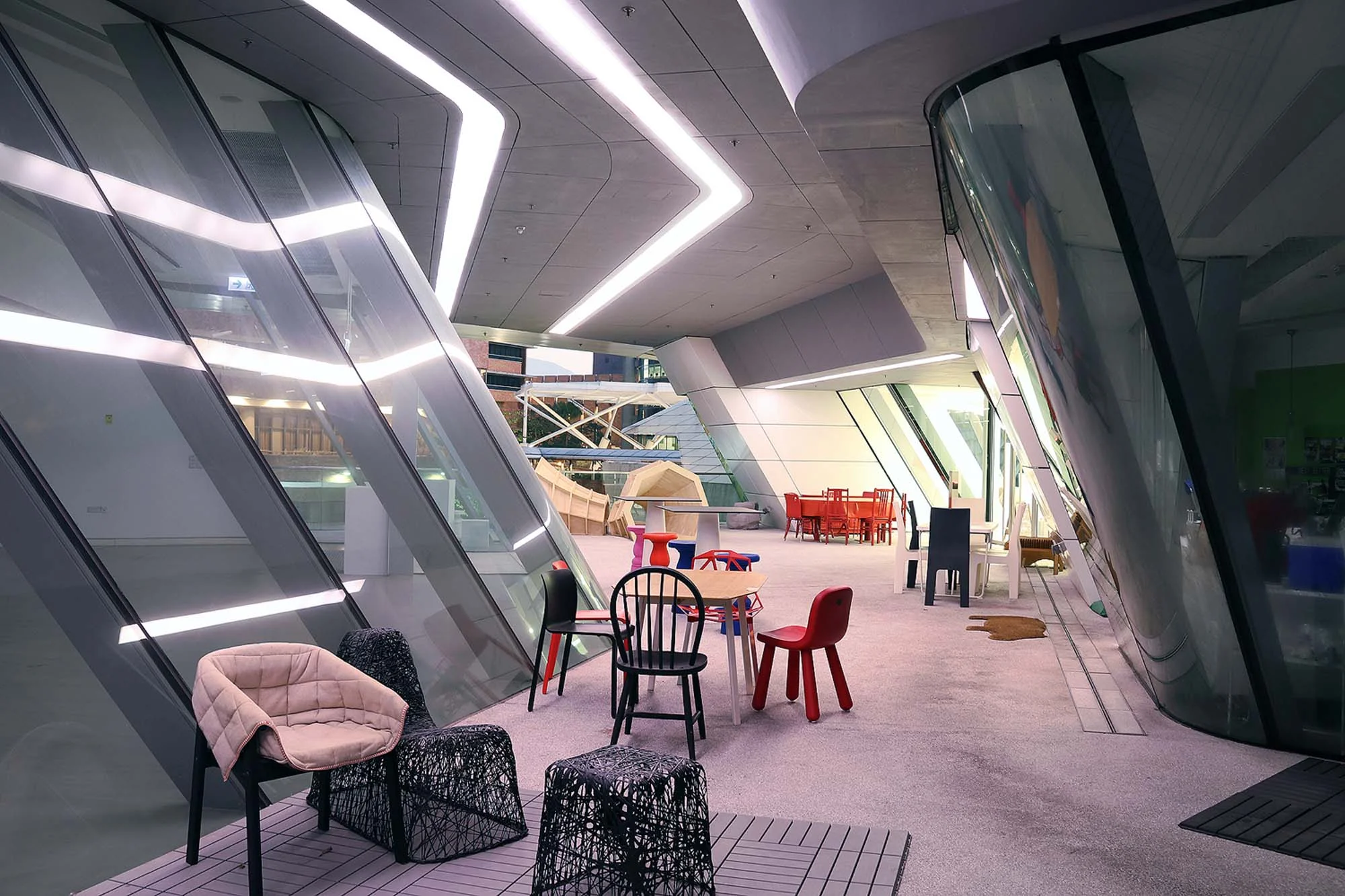 Jockey Club Innovation Tower by Zaha Hadid