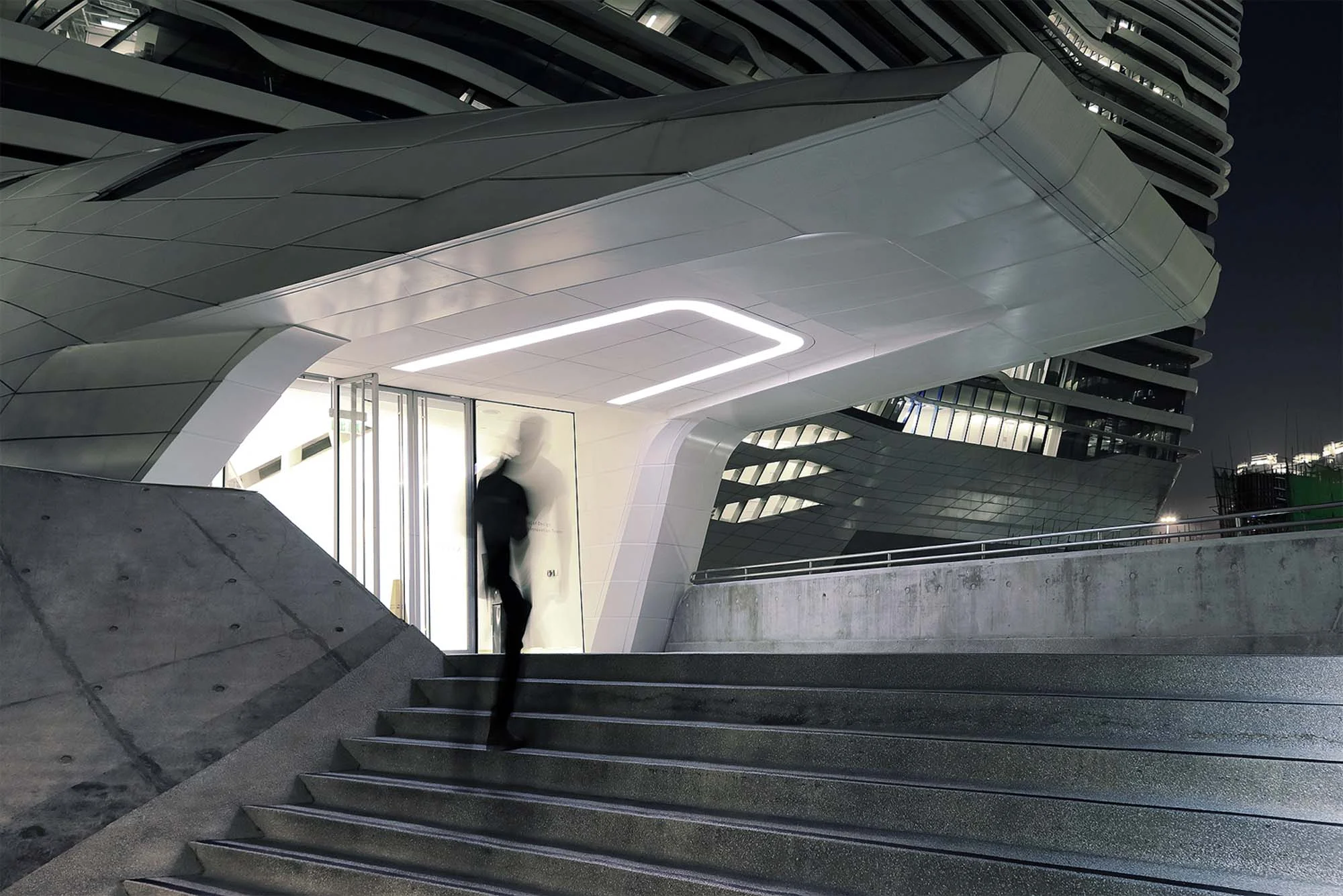 Jockey Club Innovation Tower by Zaha Hadid