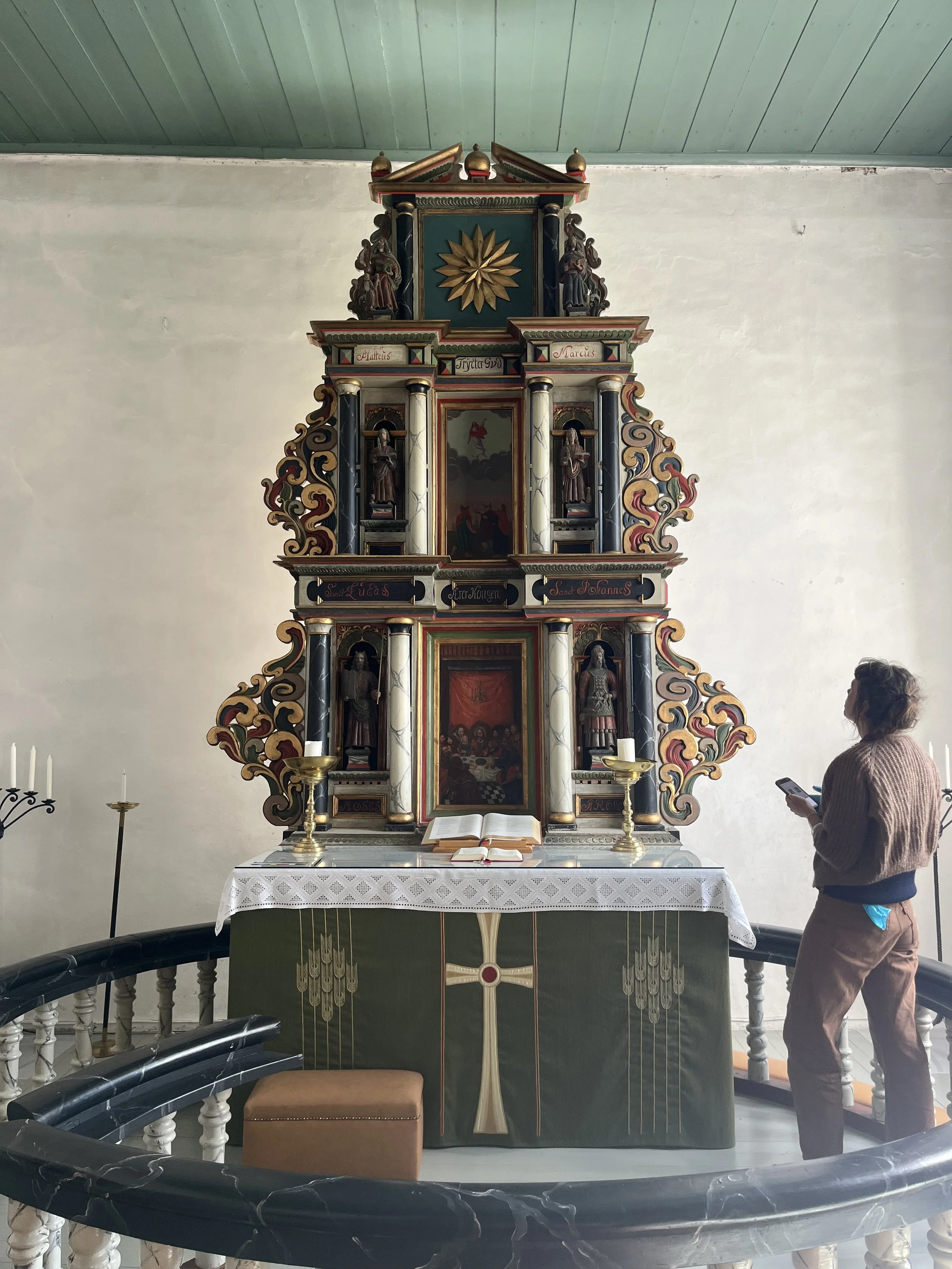 Tilstandsvudering av Kirkekunst. Altertavle, Nannestad Kirke.