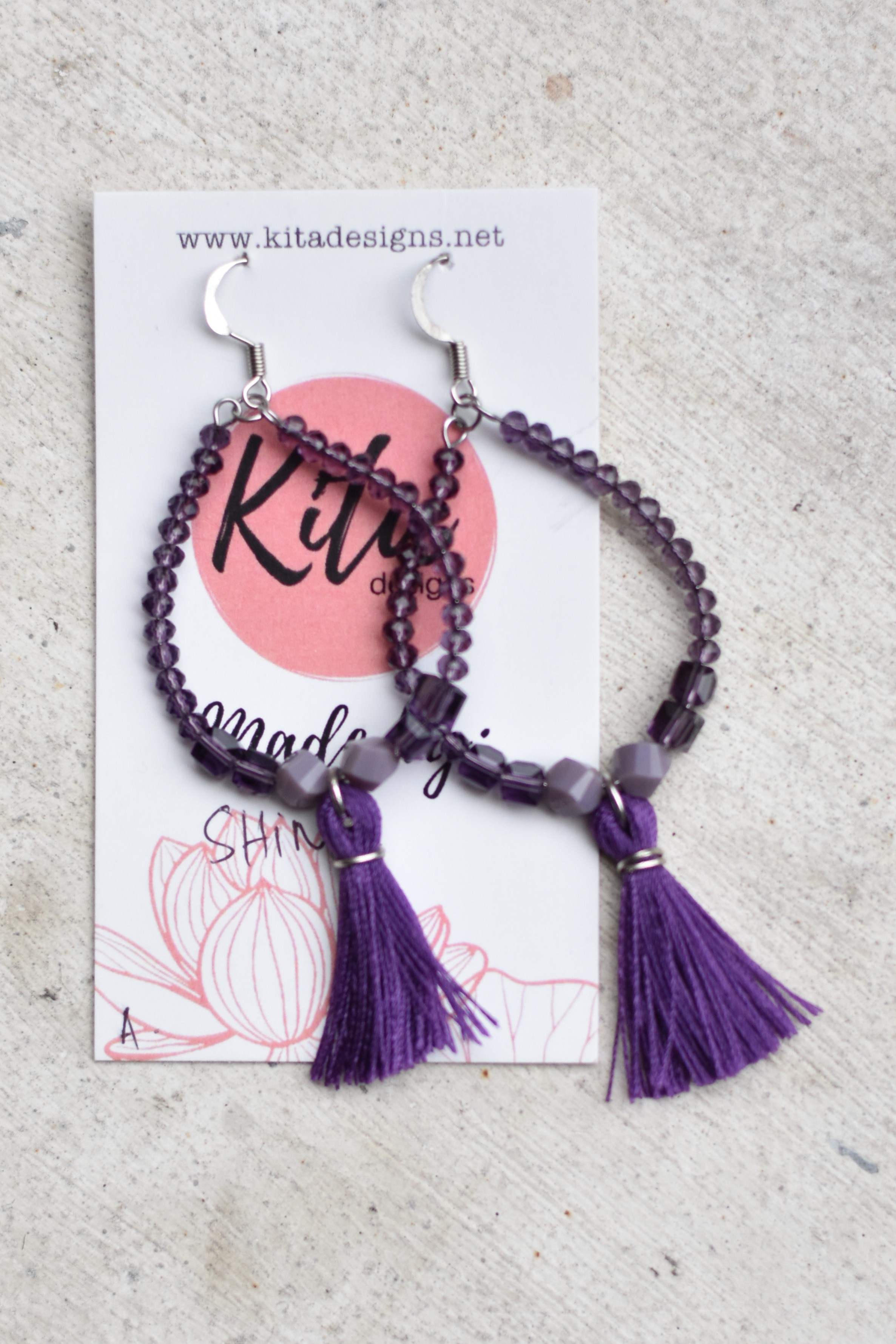 Purple Beaded Hoops.JPG
