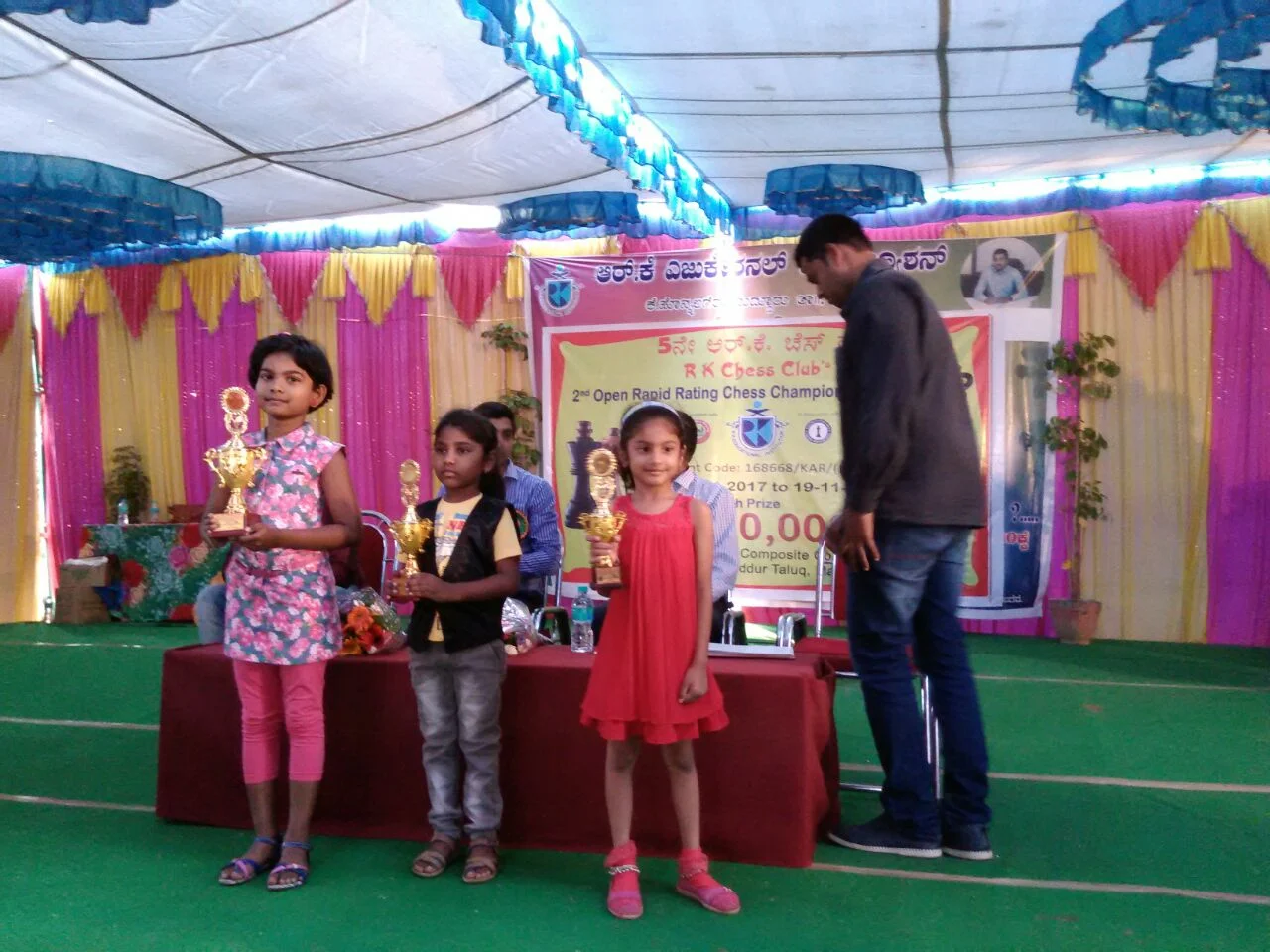 Jesslyn Jinisha places 1st in the U7 Category of the RK Chess Club's Chess Championship FIDE Rated Touranment 2017