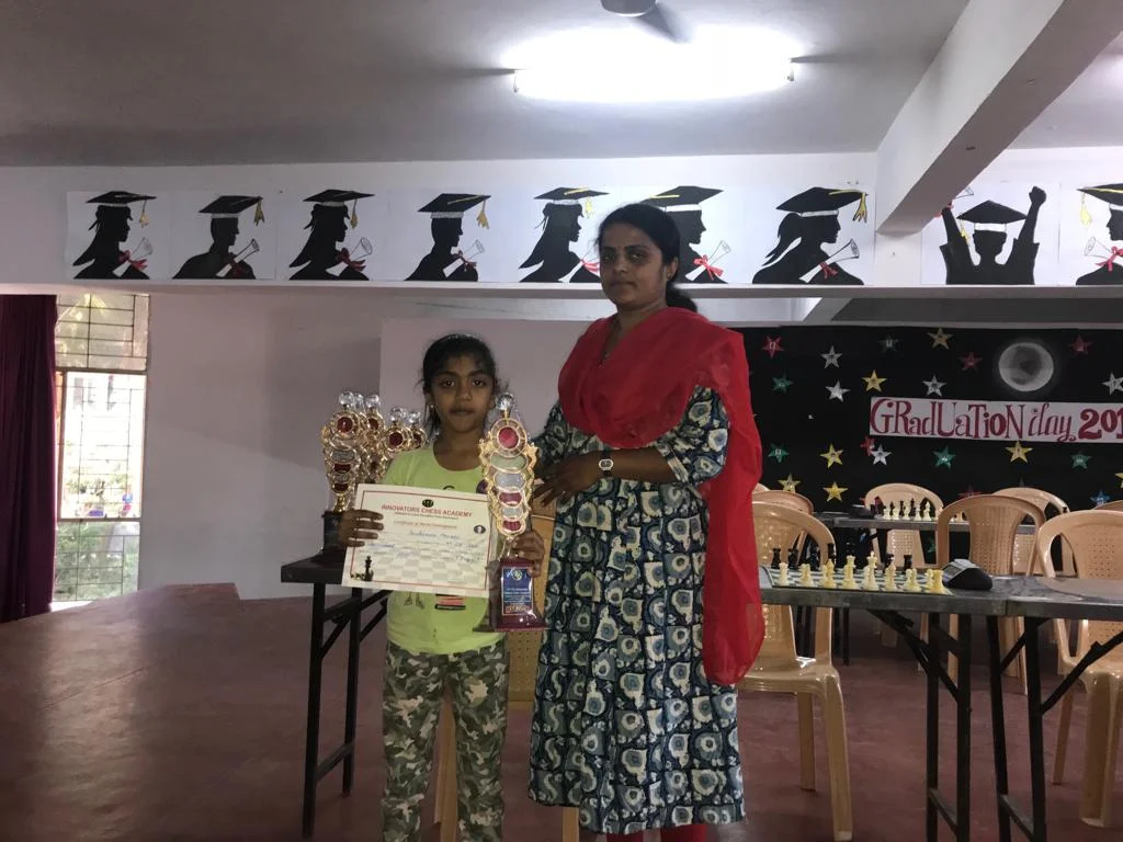Sanikommu Manasvi places 2nd in U9 Category - Girls of the AKSHAYAKALPA 47th ICA Monthly Chess Tournament
