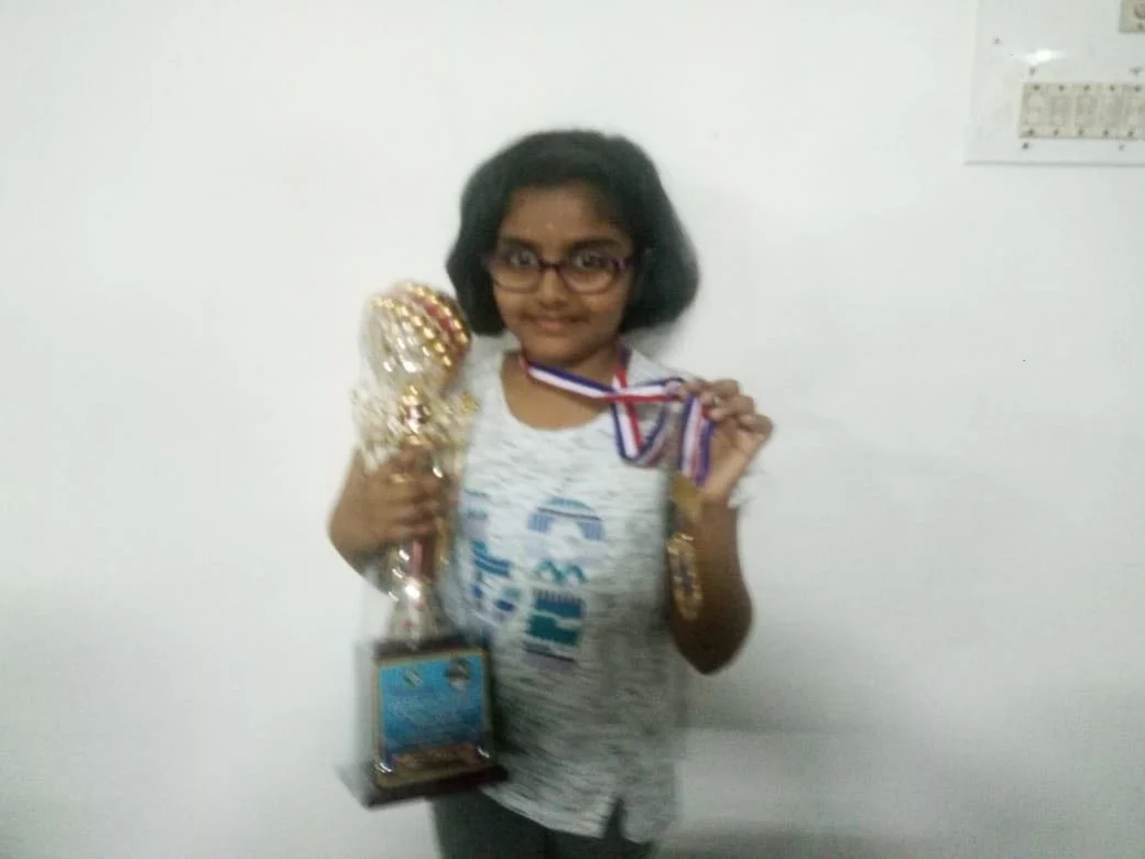 Congratulations to Jhanavi R for securing a gold medal & trophy in the Michail Tal Memorial Chess Tournament Under 13 Girls