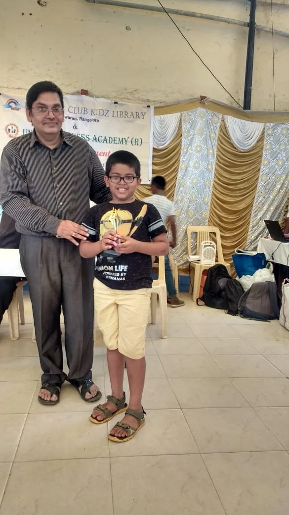 Congratulations to Niranjin Warrier for securing 4th place in the Rainbow kidz chess tournament held @ Malleswaram 2018
