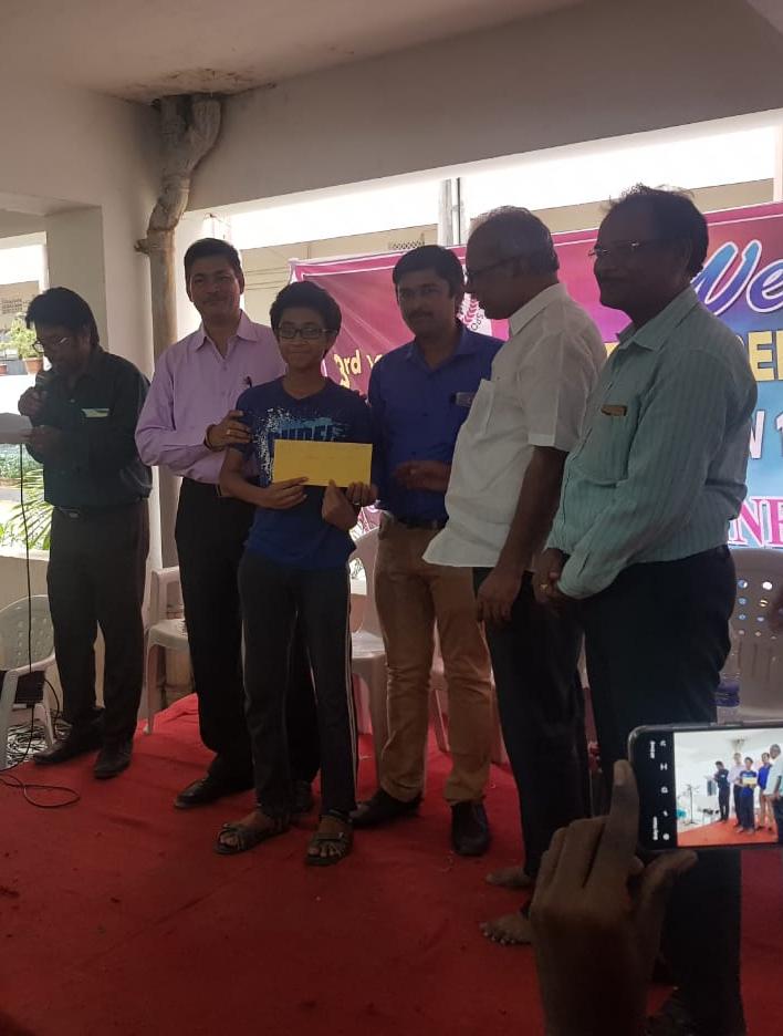 Congratulations to Srihari who secured 5th prize in his rating category at the 3rd IGMSA Fide rated tournament in Hyderabad. and securing Cash Prize of INR 6000