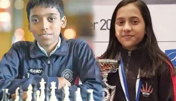 Incredible moment India's chess prodigy R. Praggnanandhaa gets