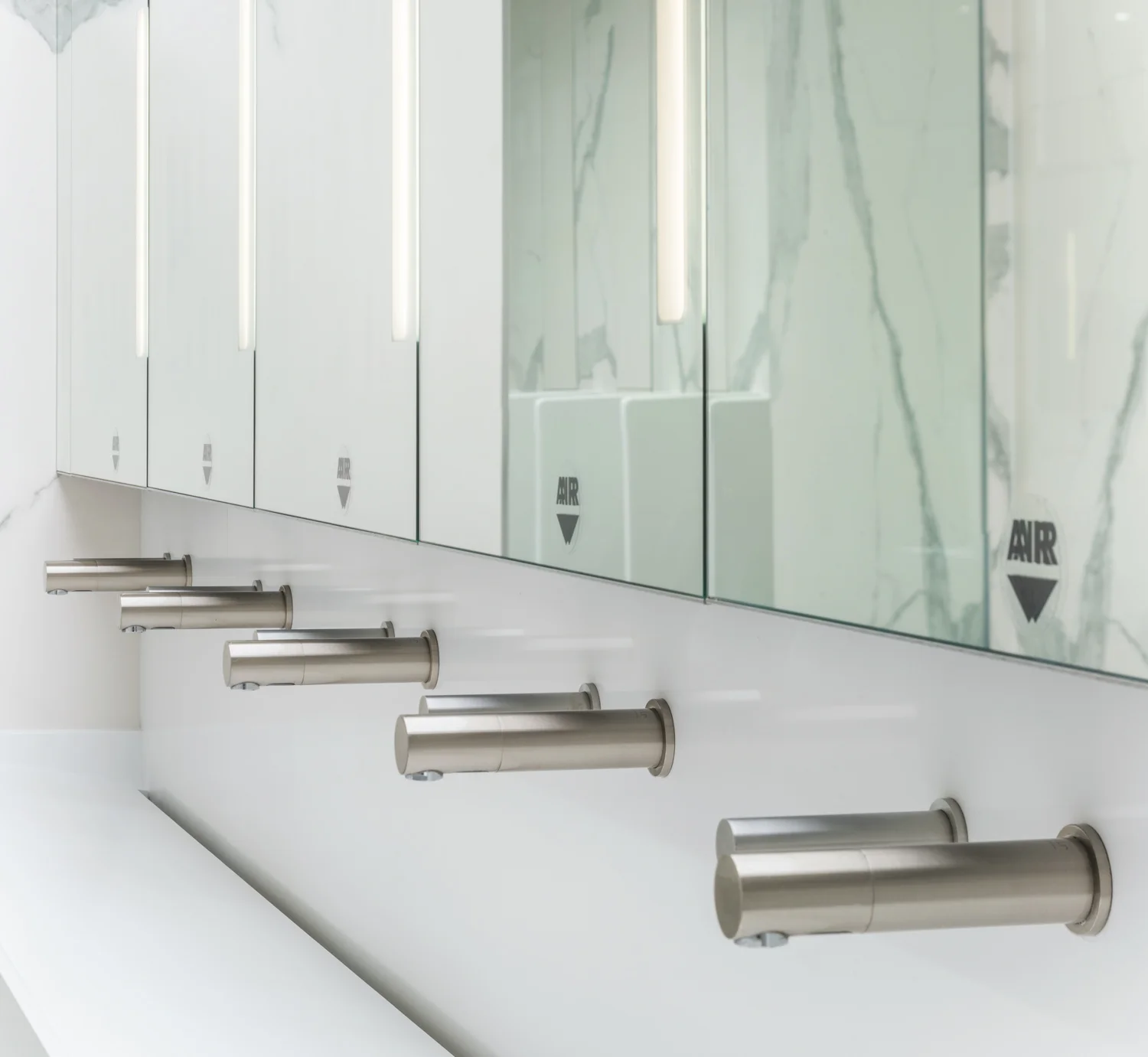 Touchless taps, soap dispenser & hand driers