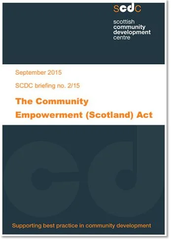SCDC briefing on Community Empowerment (Scotland) Act