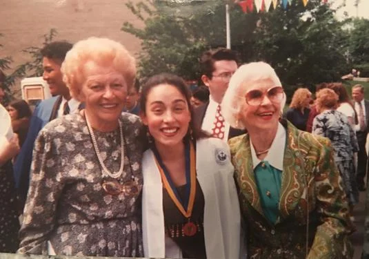 With both my grandmas after my high school graduation.