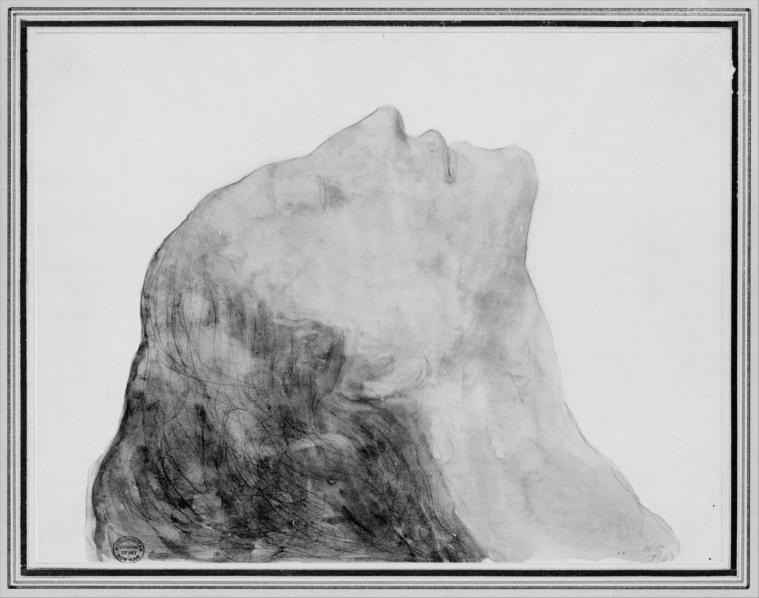 "Towards the Infinite" (Kamila Gibran, Mother of the Artist) by Kahlil Gibran, Metropolitan Museum of Art