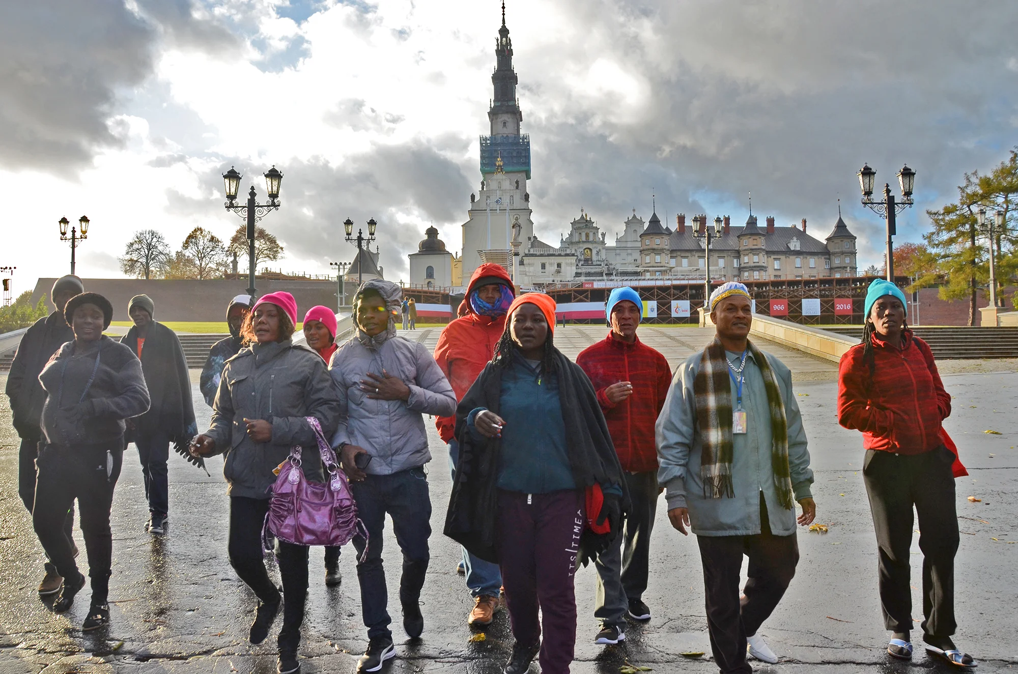 Sosyete Honorab Rasin San Bout visiting Jasna Góra in Częstochowa, Poland, November 2016