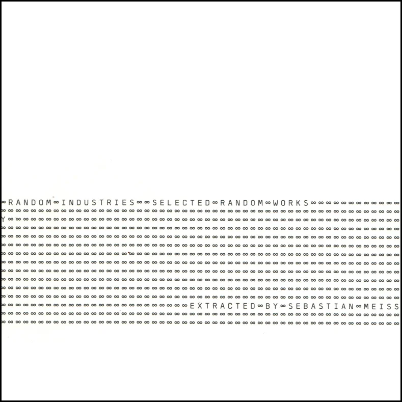 Random Industries ‎– Selected Random WorksCDRitornell, 2000