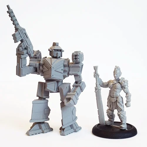 Miniatures from EMP Games and Titan Wargames .
