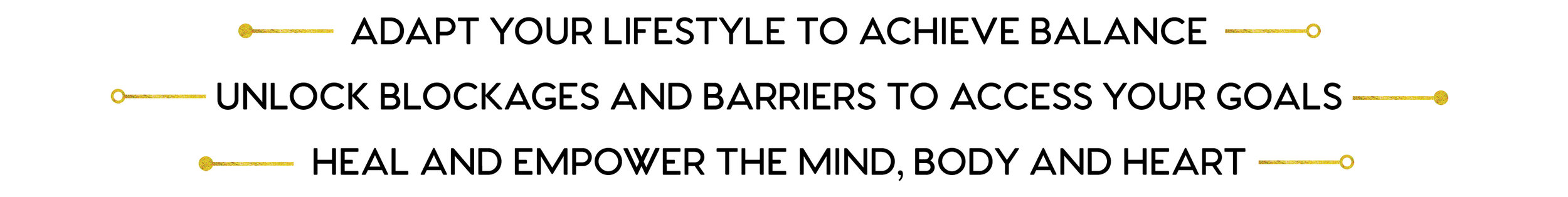 adapt your lifestyle to achieve balance