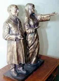 Doctor Mayo and Mother Alfred Moes, Mayo Clinic, Maquette