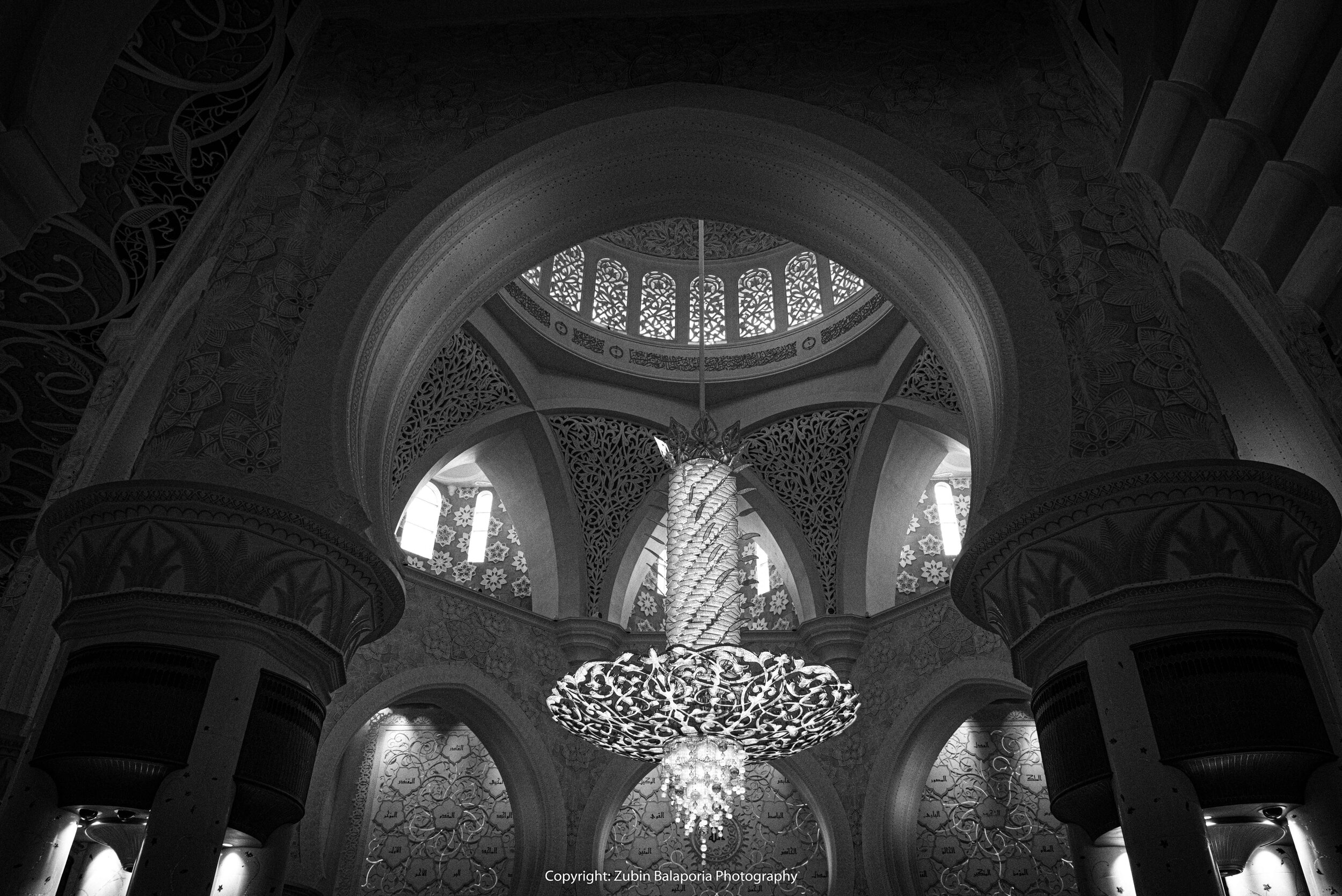 Crescent Lights - Grand Mosque BW.jpg