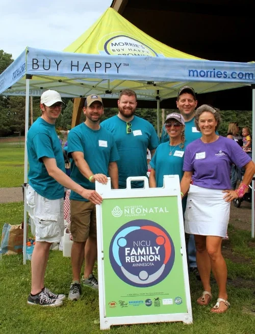 Dr. Mrozek and event sponsors from Morrie's Minnetonka Subaru