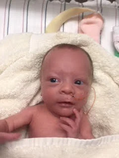 1st Bath From Mom!