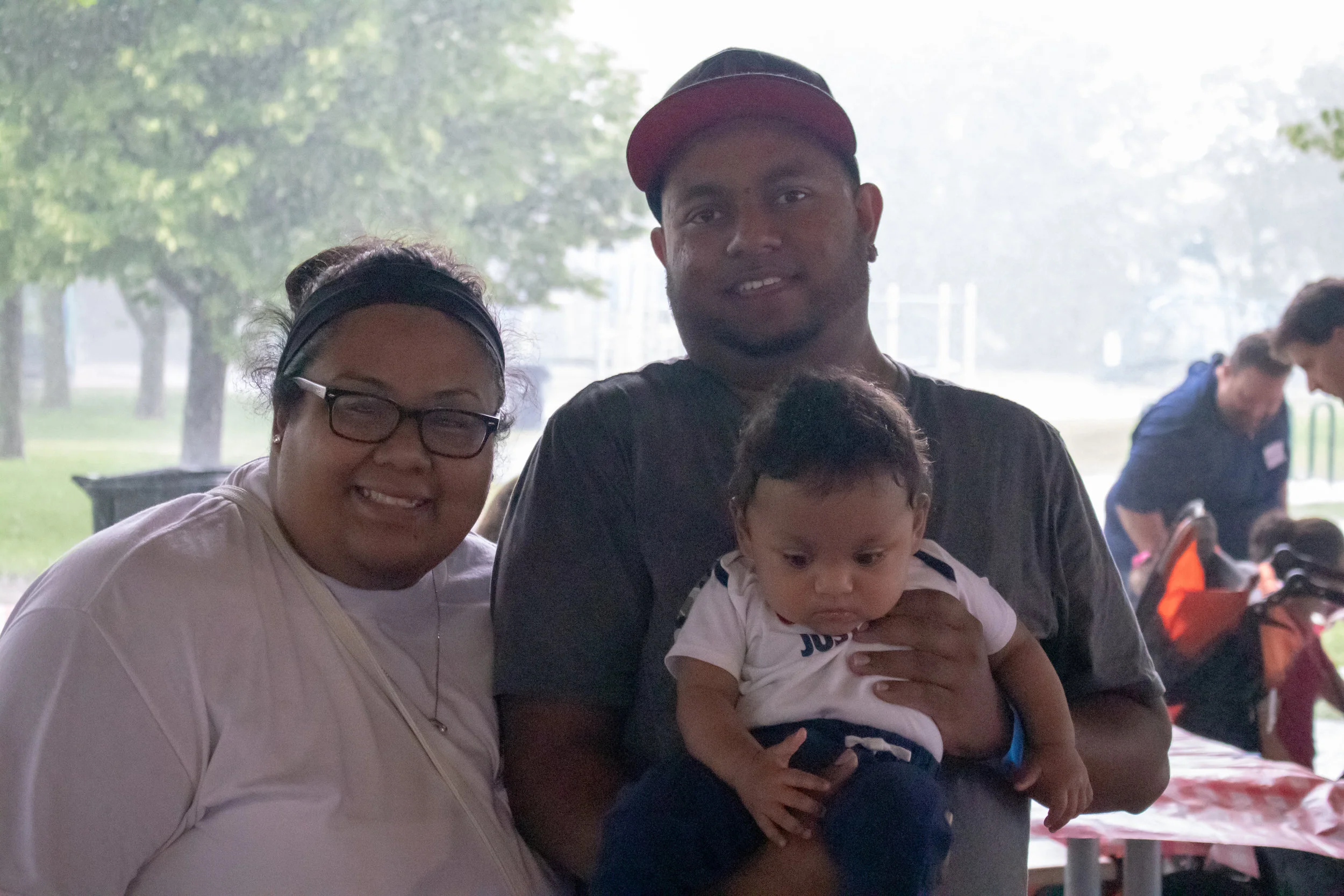 Taking a pic at the reunion was NOT on Aiden’s agenda. There was so much for this healthy, happy little boy to see and do!