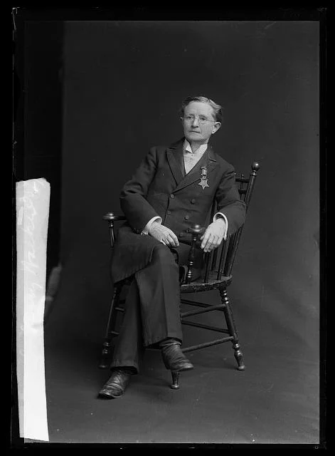 Mary Walker, wearing her Medal of Honor (National Institutes of Health)