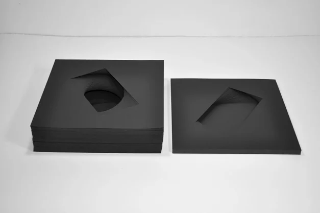  365 Pages, cut paper, dimensions variable, 2009 