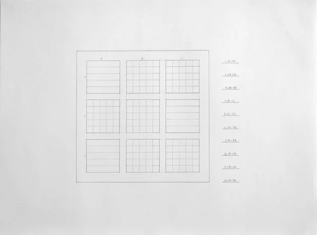  Schematic of “Passage”, graphite on paper, 18” x 24”, 2010 