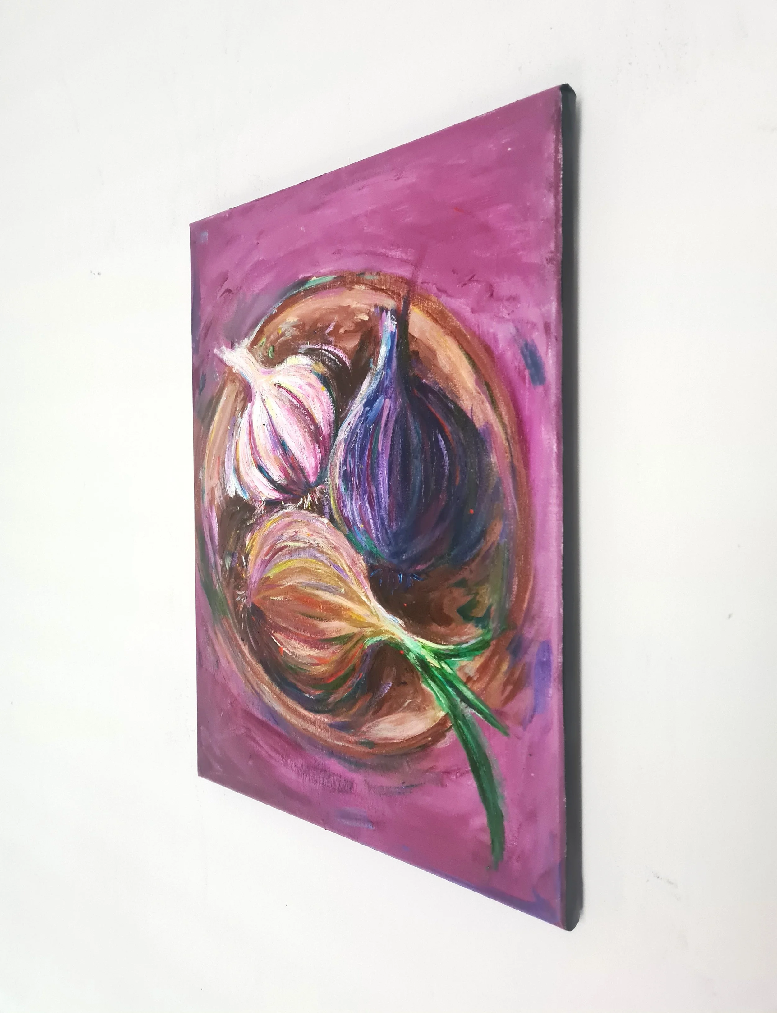 side view of a vegetables painting