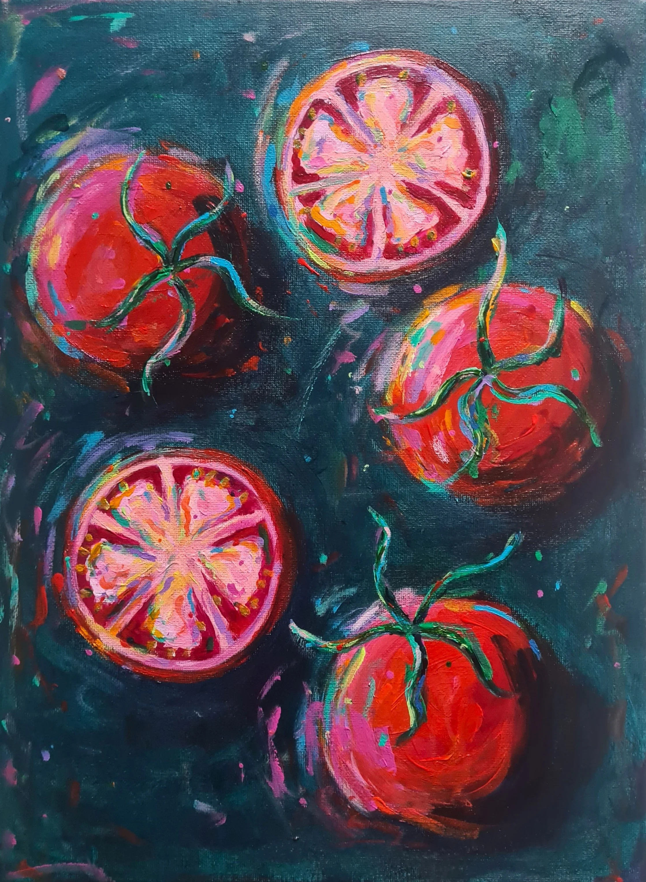 painting of tomatoes