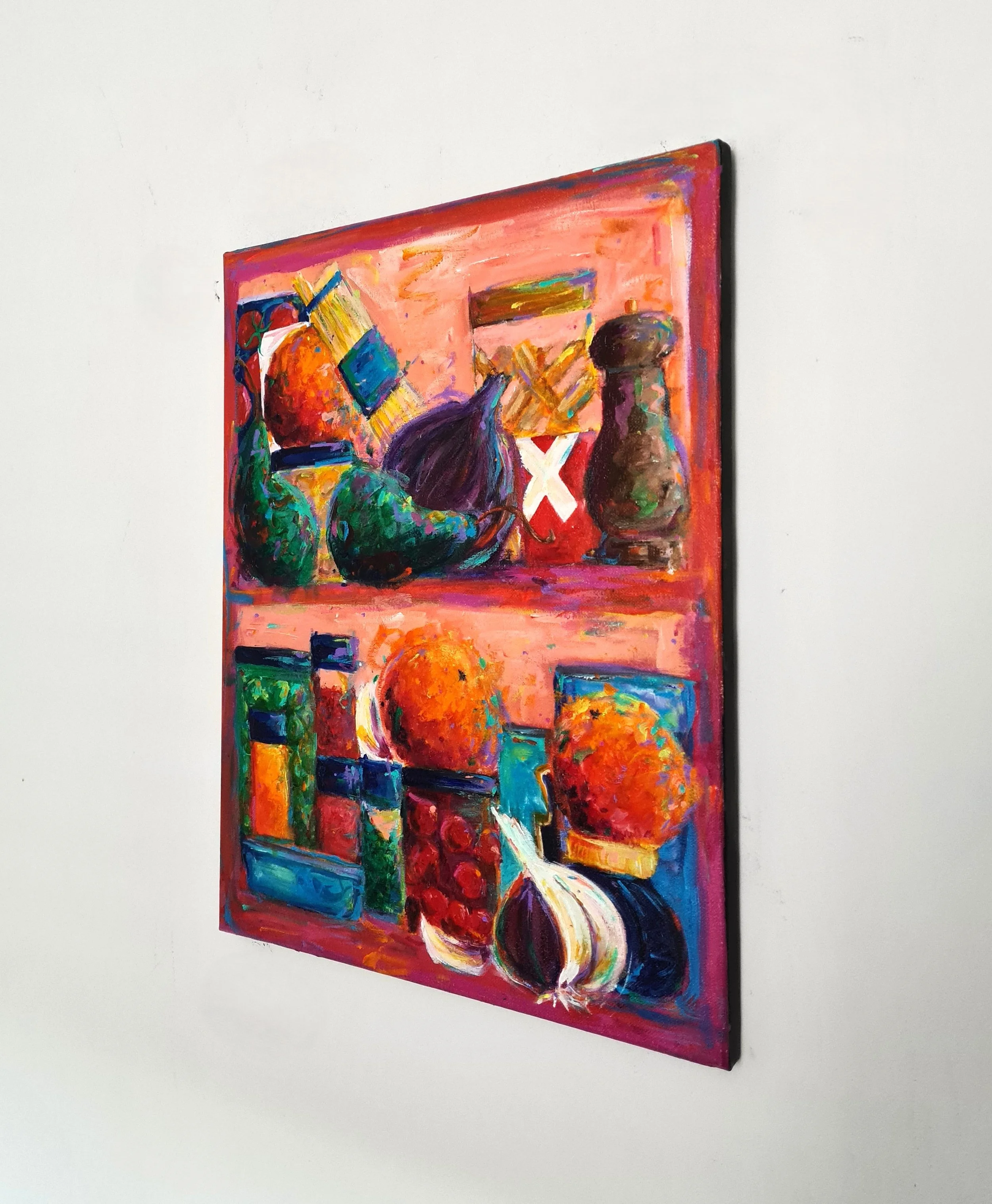 side view of a painting