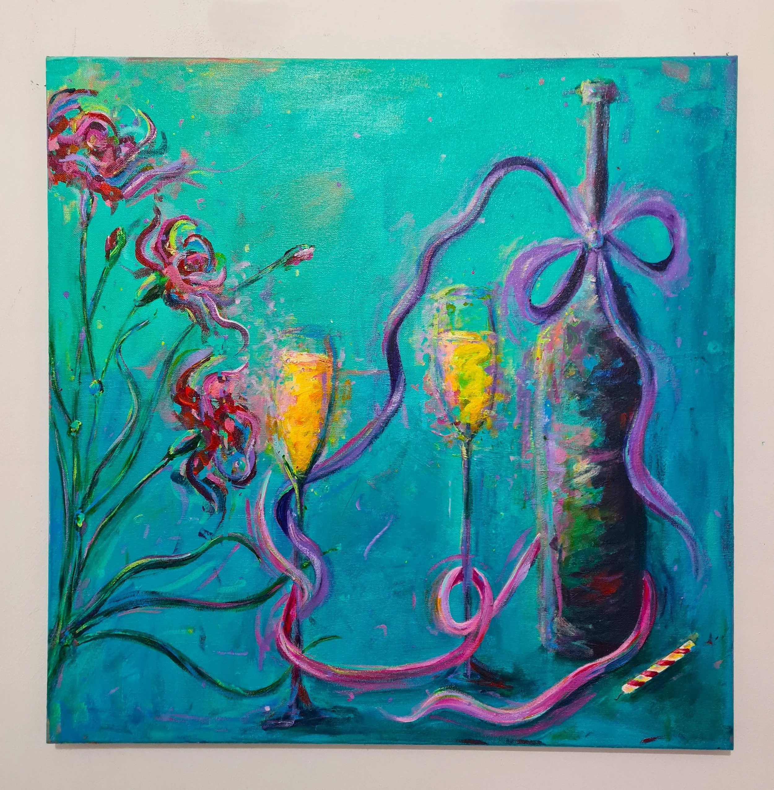 large square painting