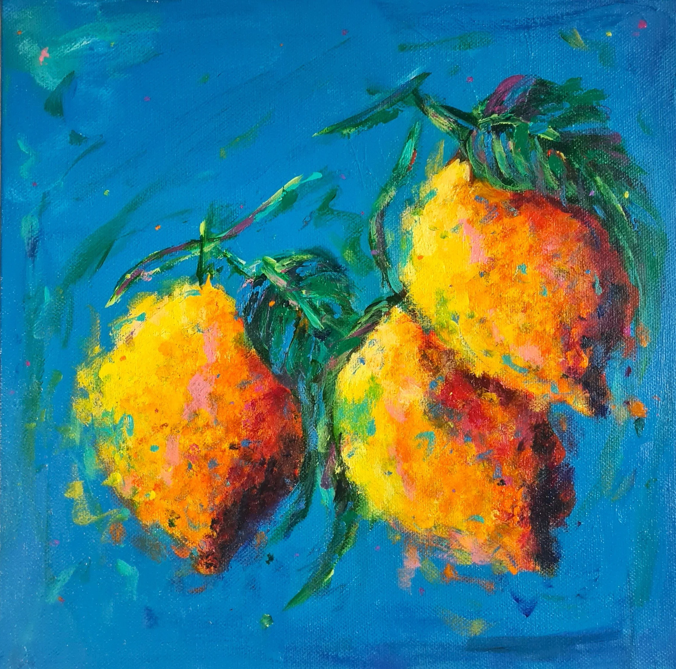 lemons painting