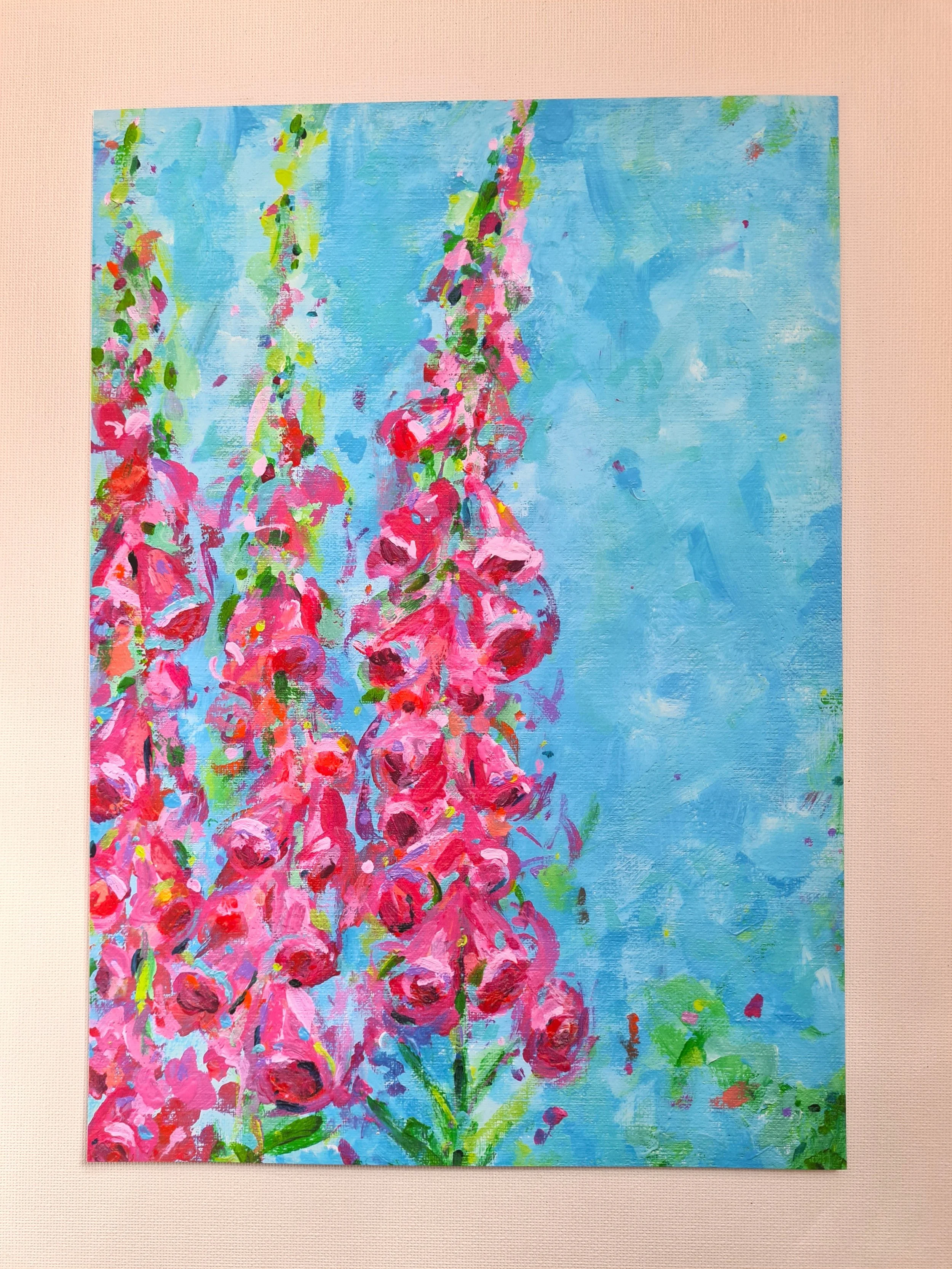 Foxgloves art print