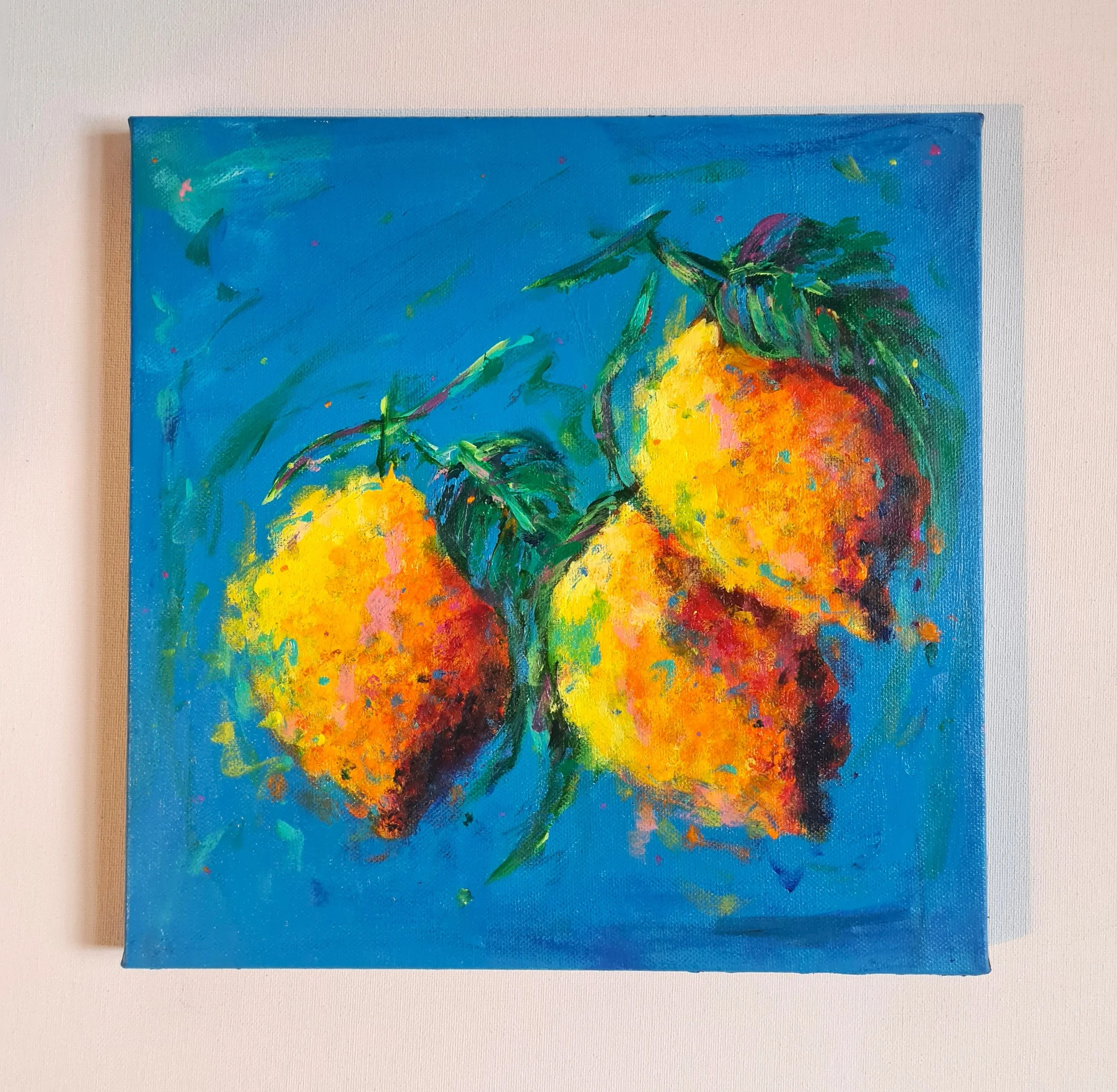 three lemons square art