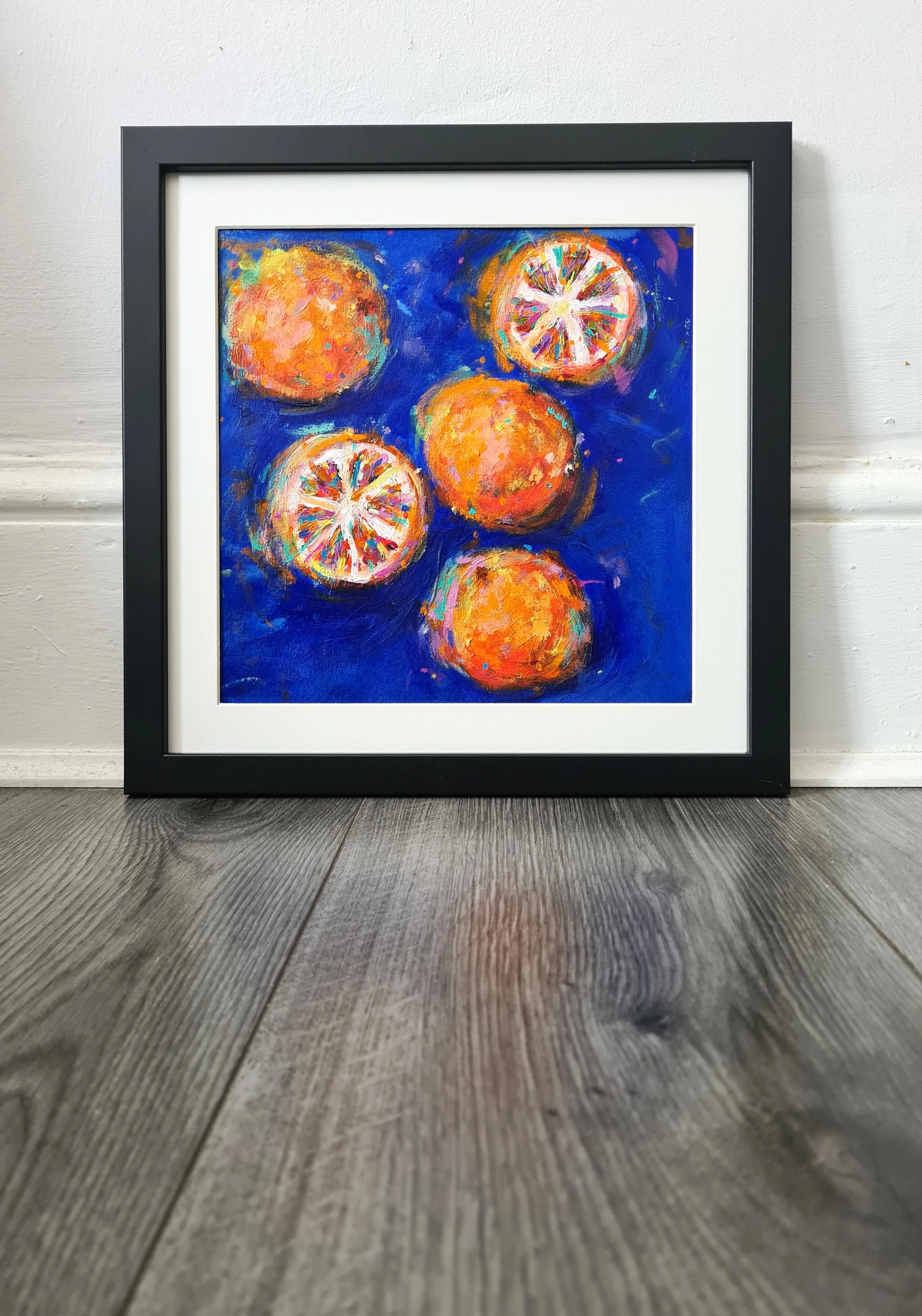 framed colourful art