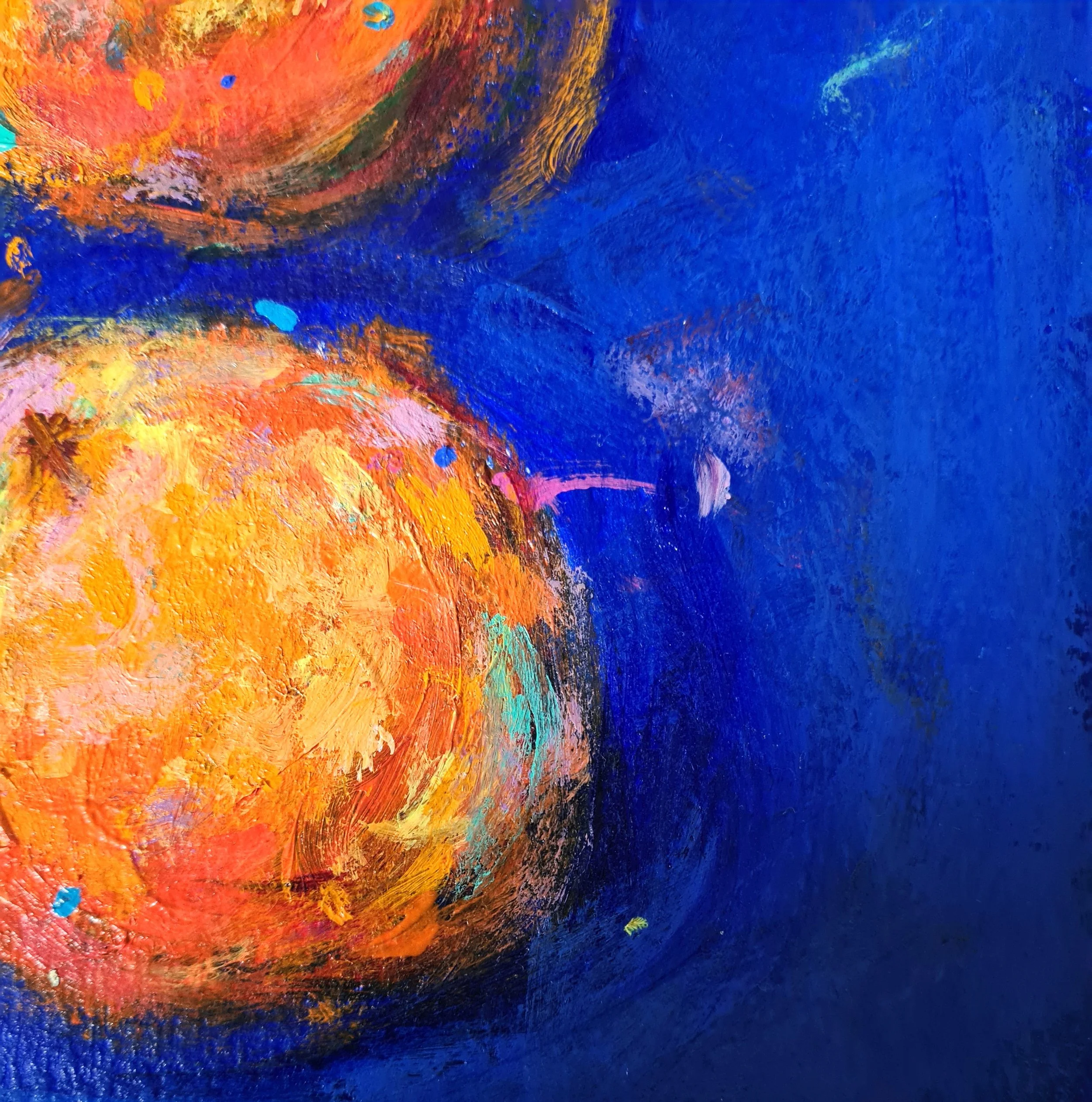 brightly coloured painting