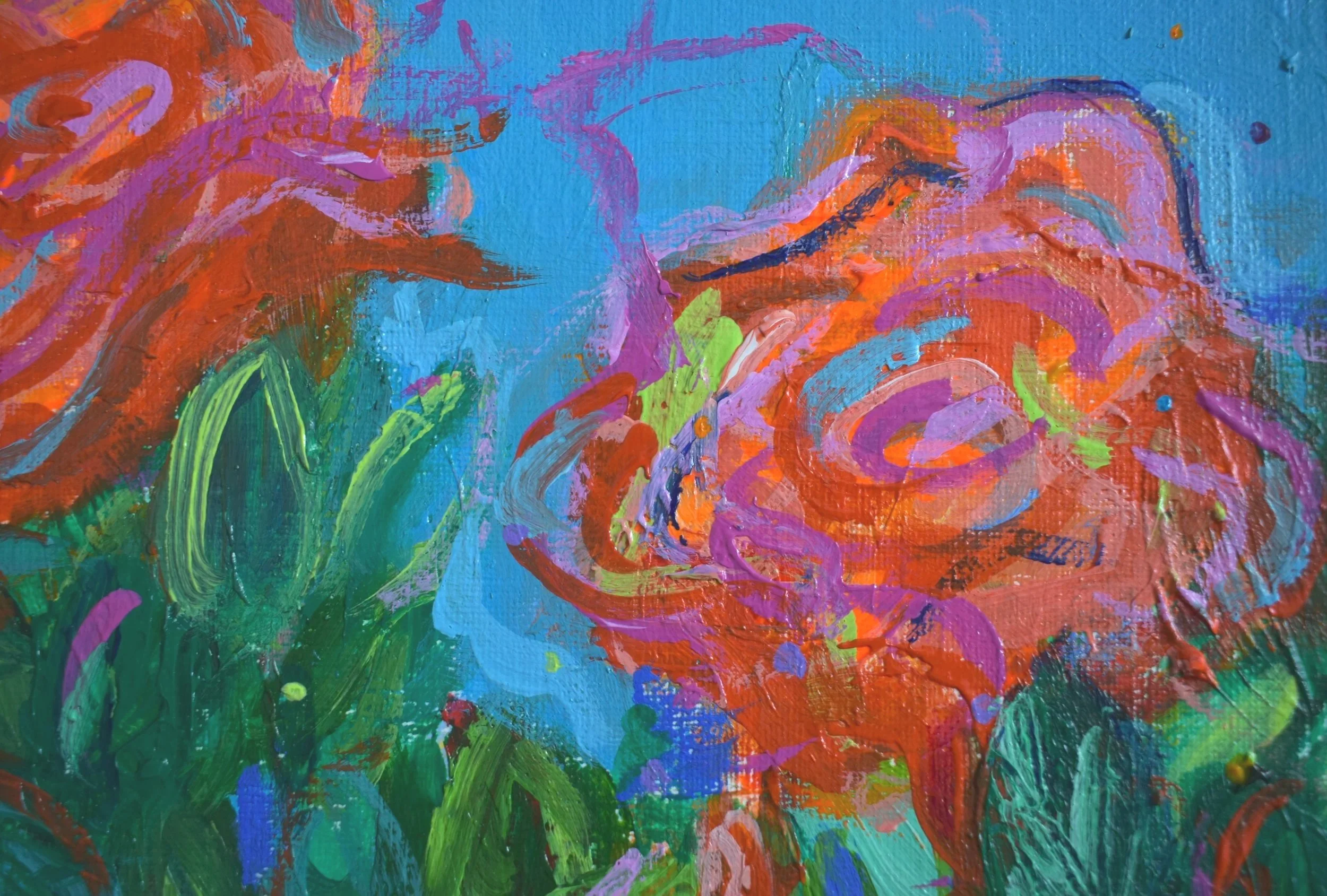 painting of roses