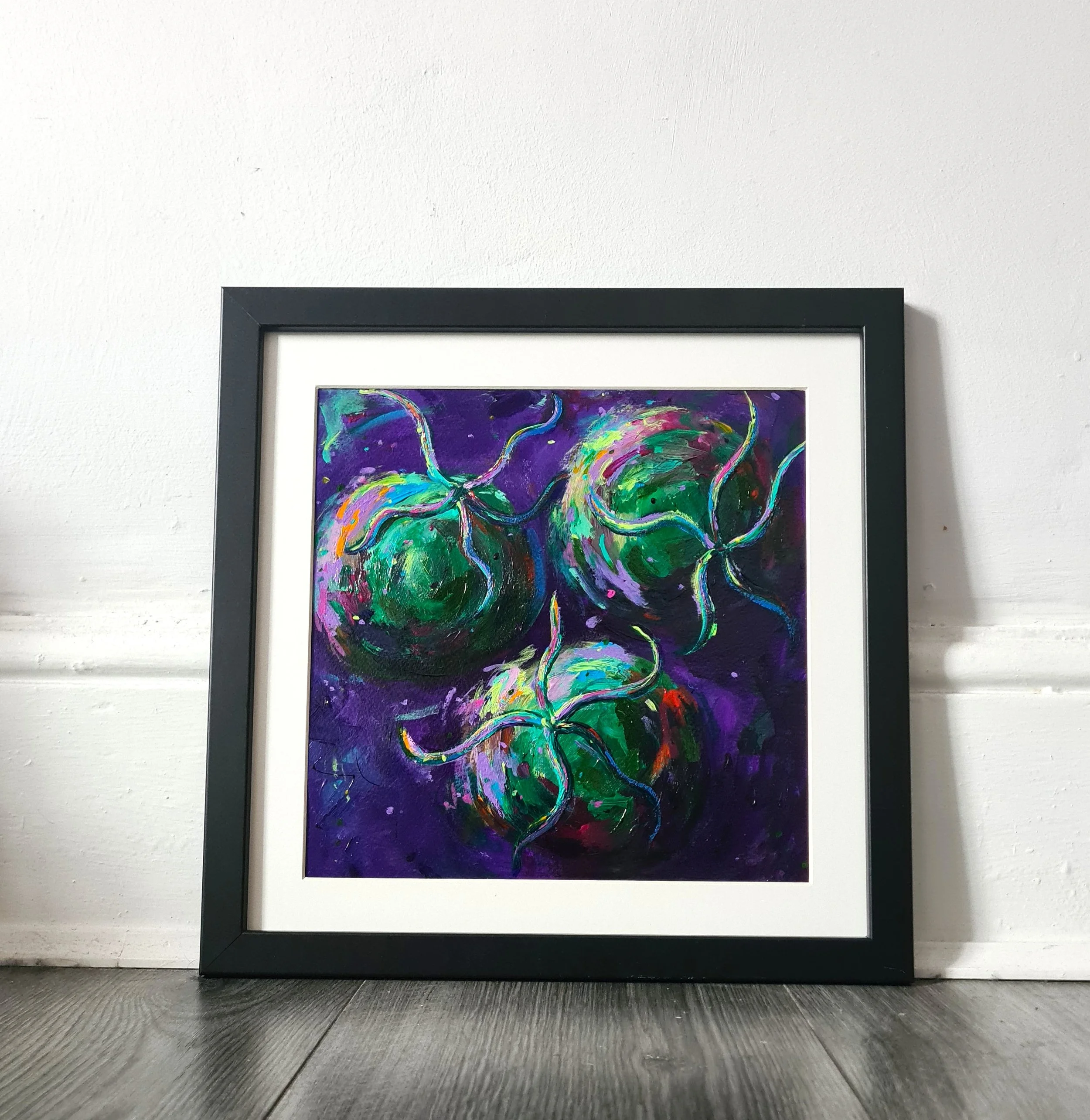 square painting framed