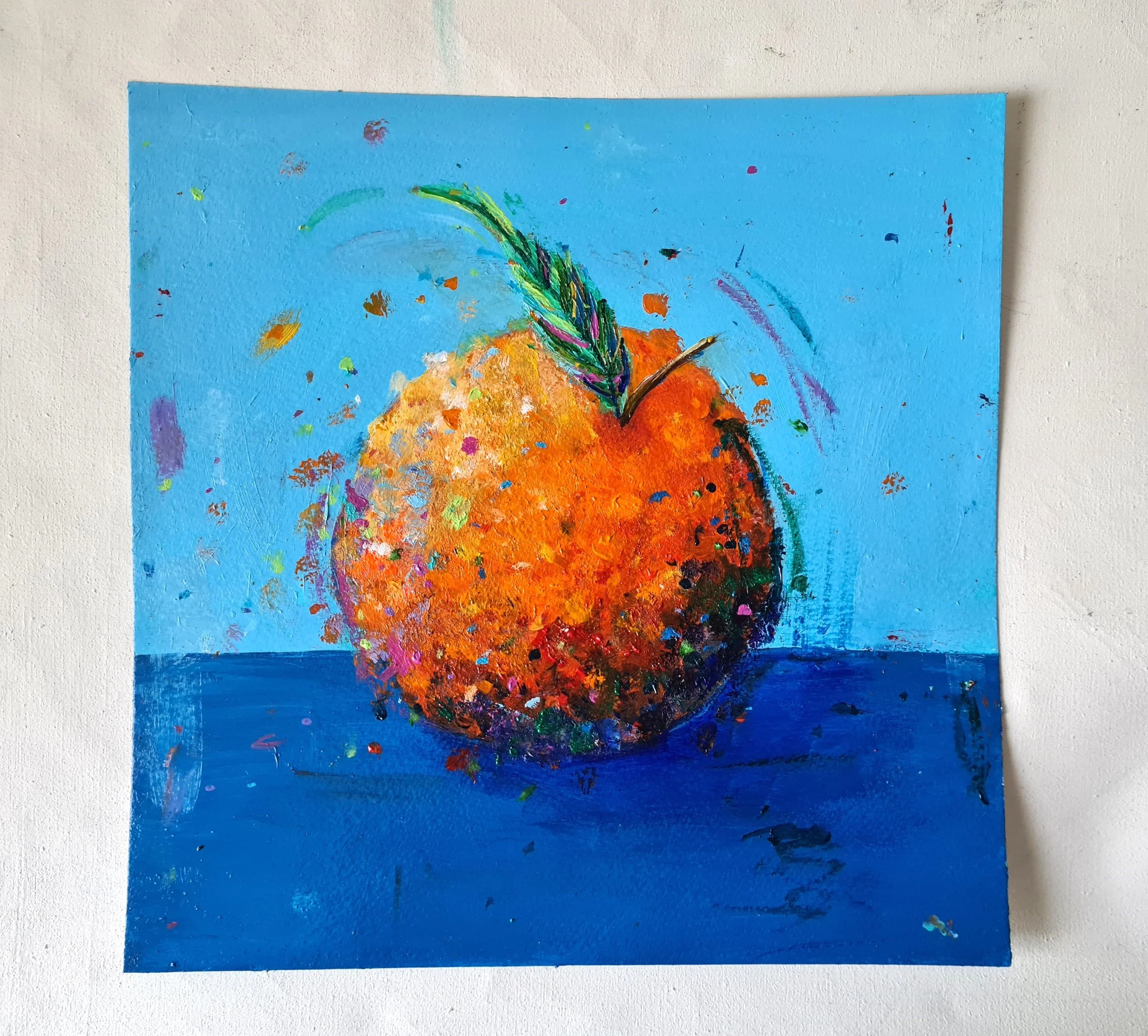 painting of an orange