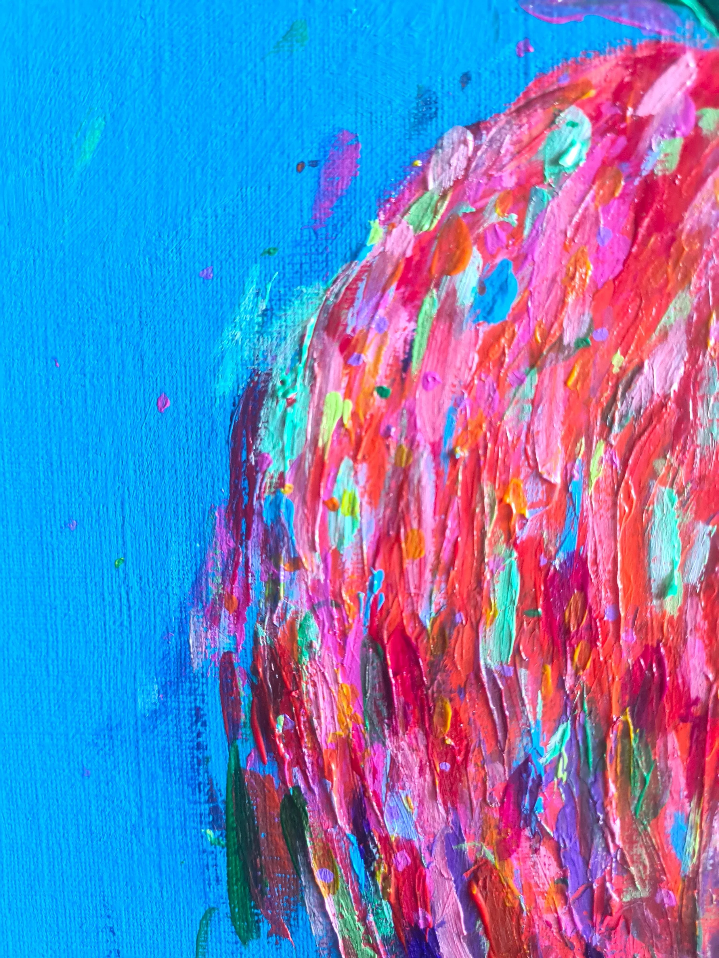 red and blue art