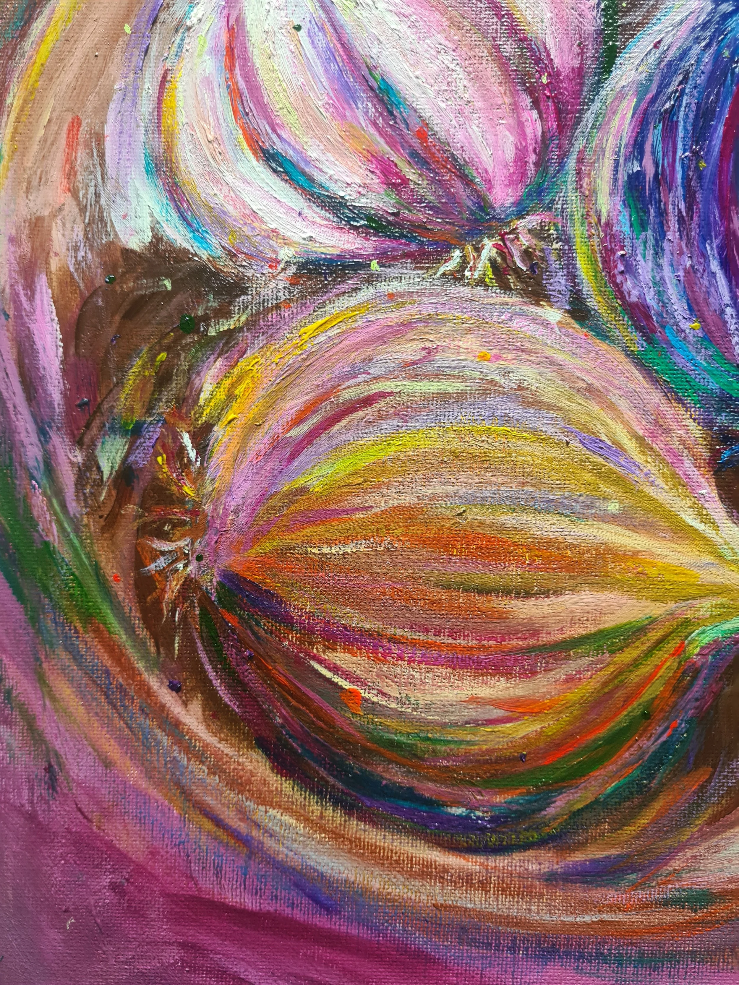 close up of an onion