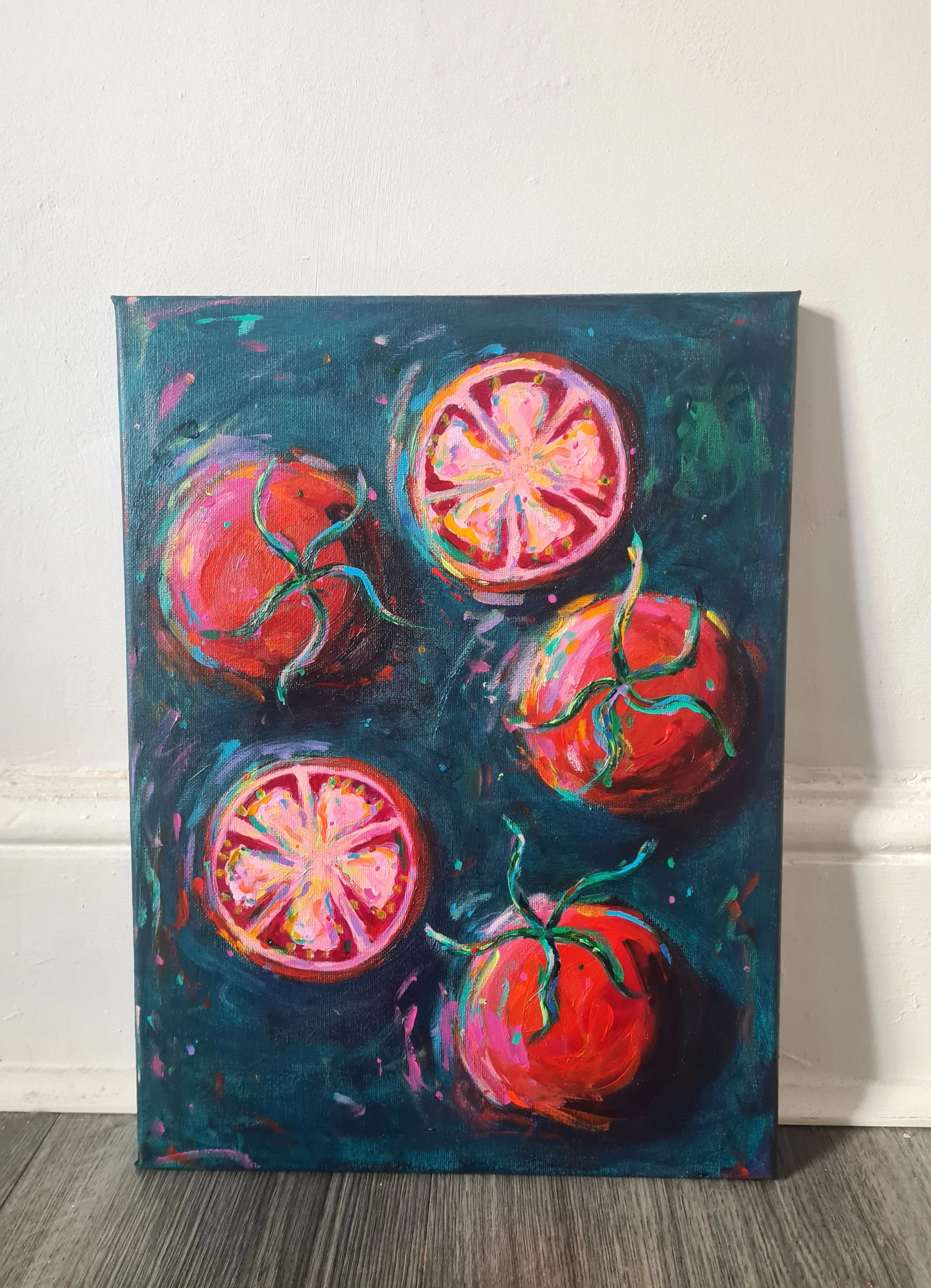 artwork against a white wall