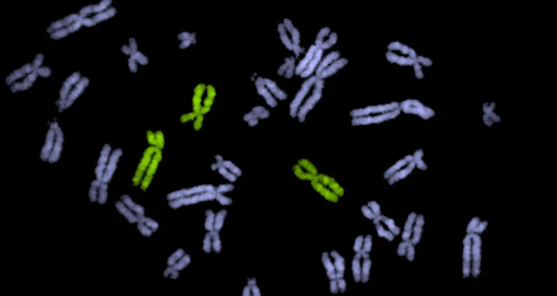 Unlike this illustration, synthetic yeast chromosomes do not glow.