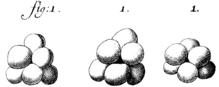 “Gist,” Dutch for “yeast”, as drawn by Anton van Leeuwenhoek