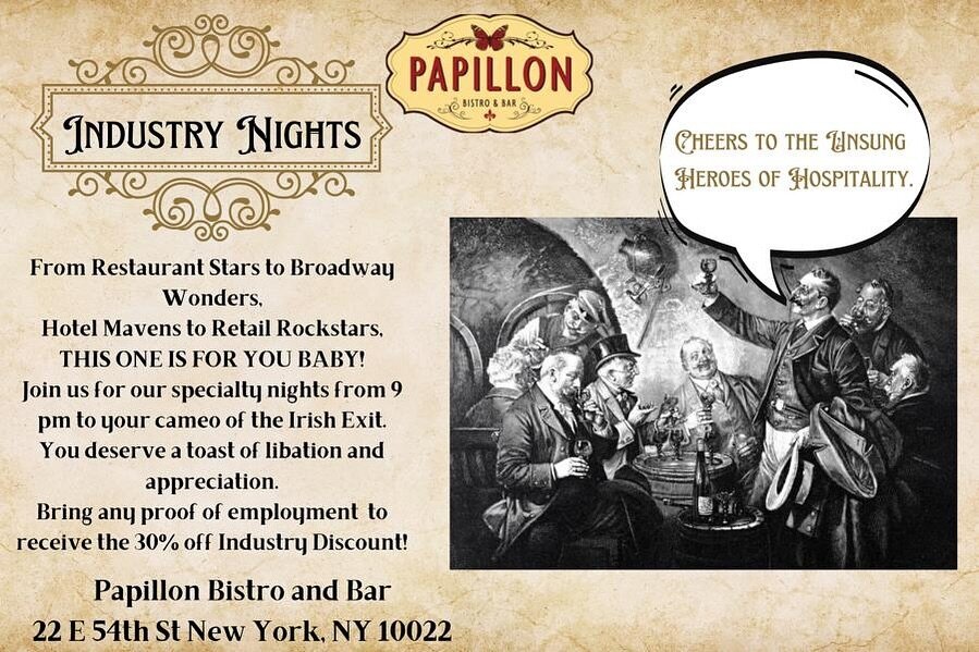 Calling all industry stars! Join us for specialty nights and enjoy a well-deserved 30% off with proof of employment. It&rsquo;s time to raise a toast to you! Starting Monday March 18th!🍻