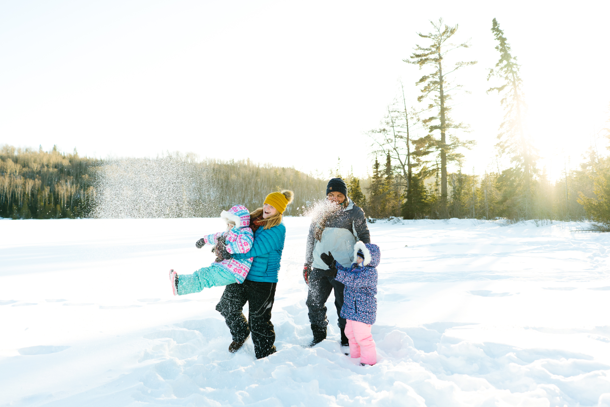 Winter Commercial Family Photo Shoot