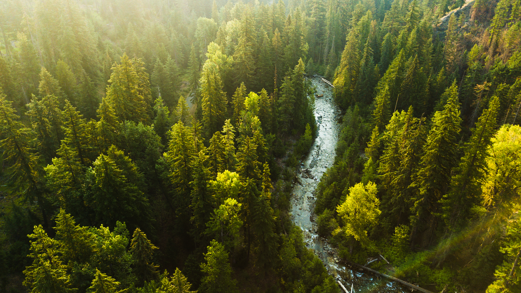 DJI Mavic Pro Drone Photograph of the Teanaway River near Cle Elum, Washington