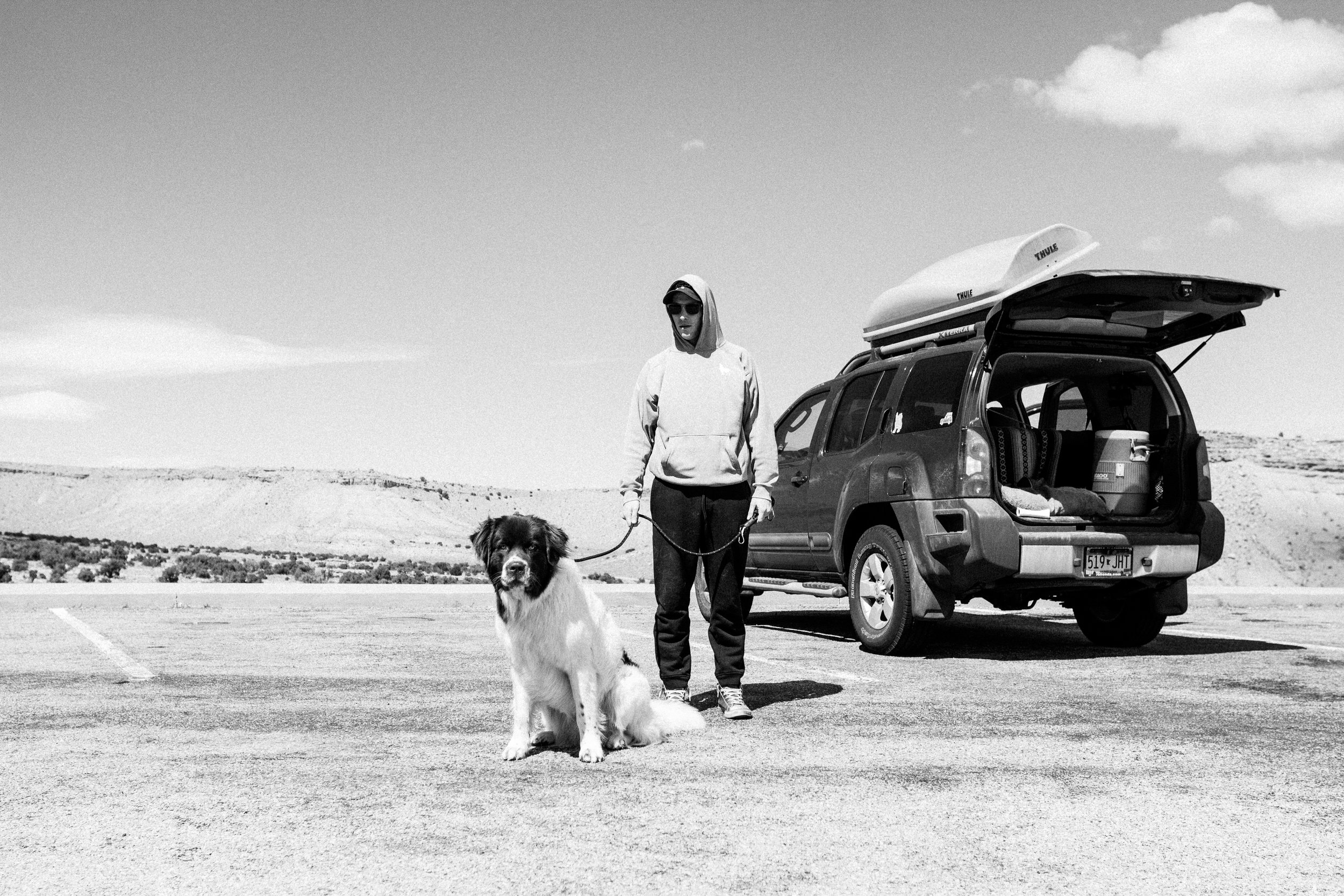 Road Trip Traveling across the country with a Newfoundland Dog by Seattle, Washington Commercial Photographer Sara Montour Lewis