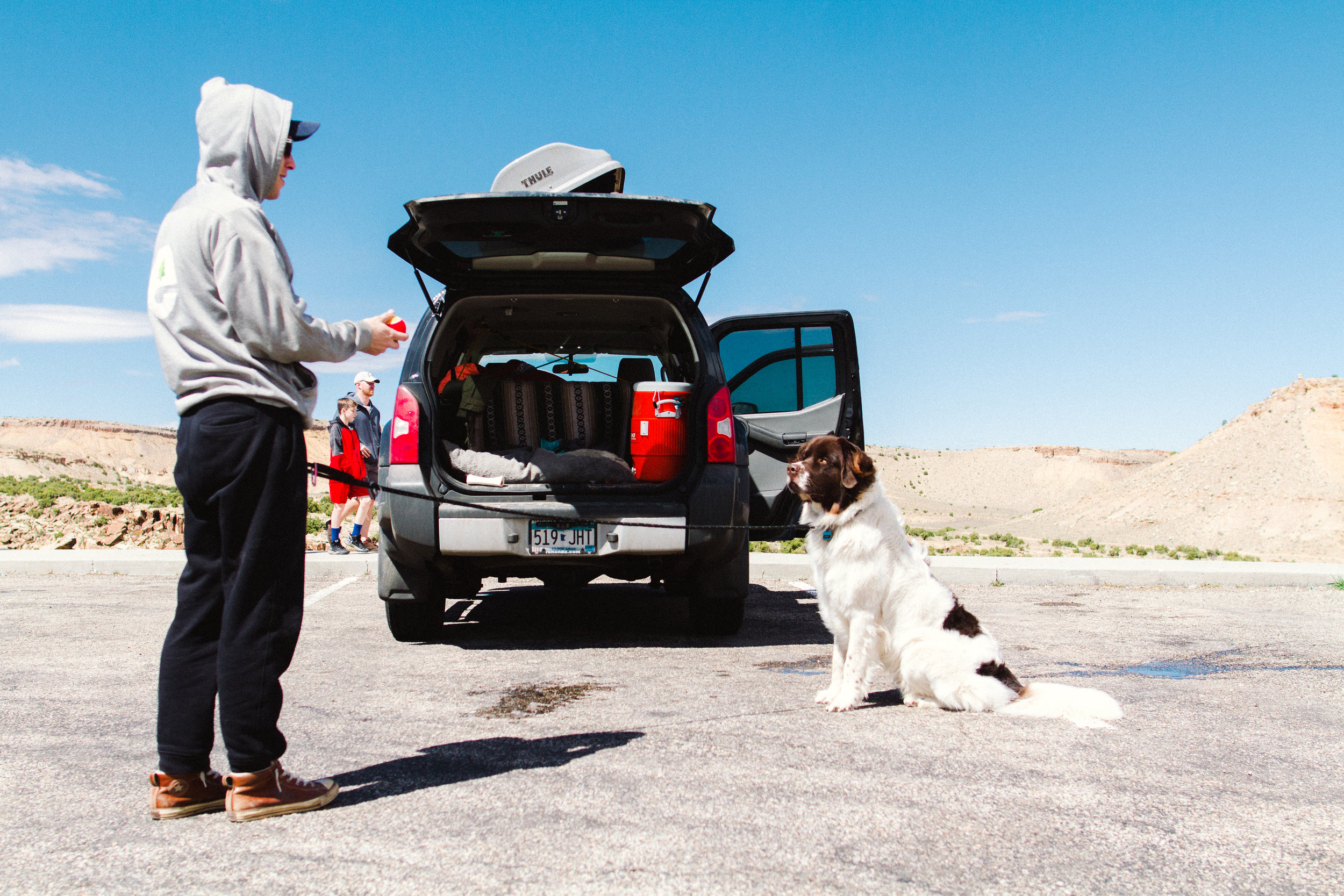 Road Trip Traveling across the country with a Newfoundland Dog by Seattle, Washington Commercial Photographer Sara Montour Lewis