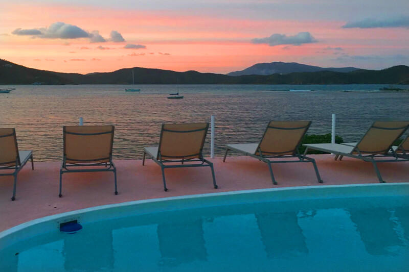 Sunset over coral bay and johnson bay-east end.jpg